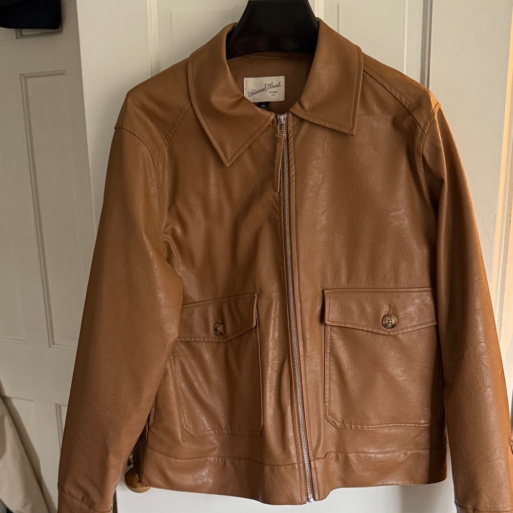 Universal Thread Brown Leather Jacket - image 1